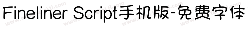 Fineliner Script手机版字体转换